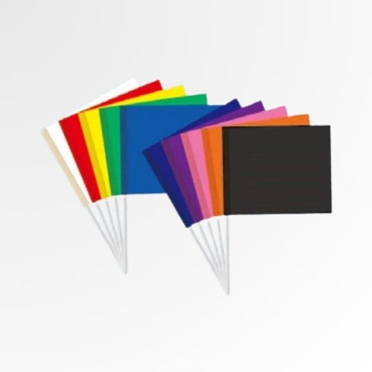 カラー手旗(ビニール)|イベント・応援・合図用に|誉PRINTING