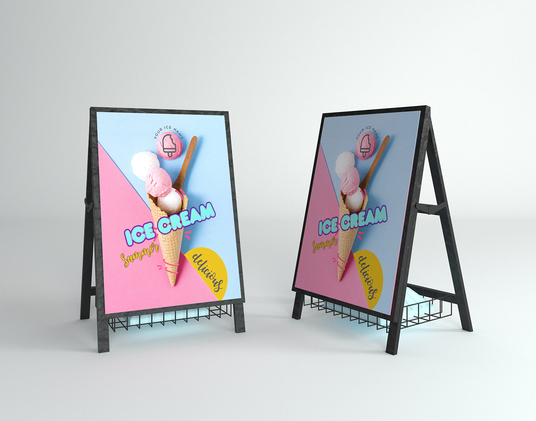 ポスター貼付けタイプのA型看板 | 看板・パネル印刷の誉プリンティング