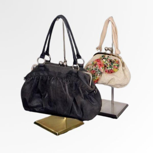 バッグディスプレイスタンド|高さ調整・安定型バッグ什器|誉PRINTING