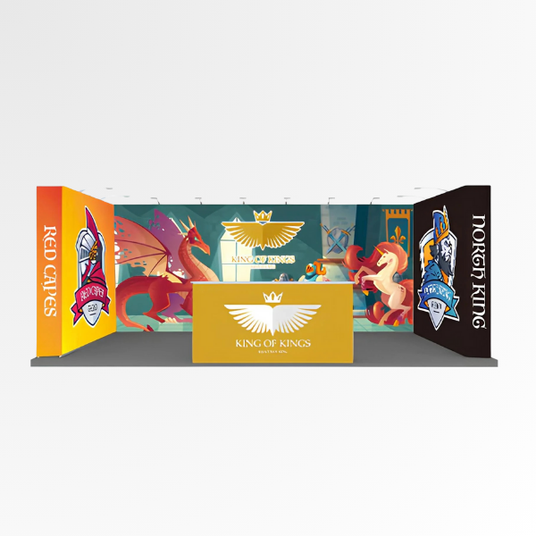 3小間・大フロア展示会の展示会装飾、ディスプレイデザイン | 看板・パネル印刷の誉プリンティング