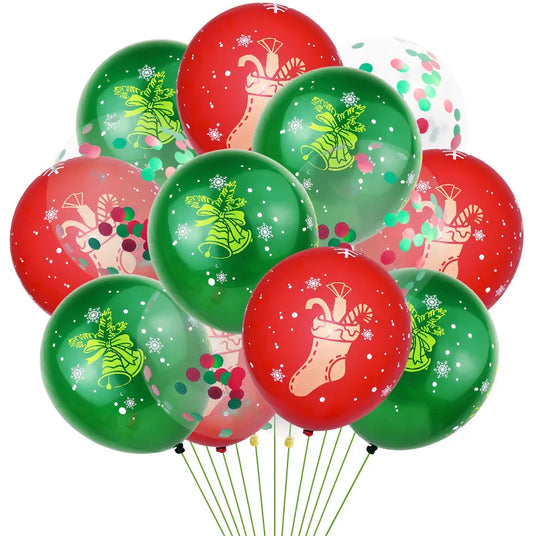 クリスマスラテックスバルーン(ゴム風船)定番カラー&プリント風船|誉PRINTING