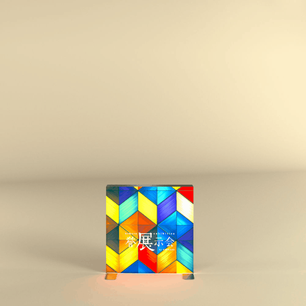 セゴLED内照式バックパネル 100×100 カウンター用天板付き|誉PRINTING