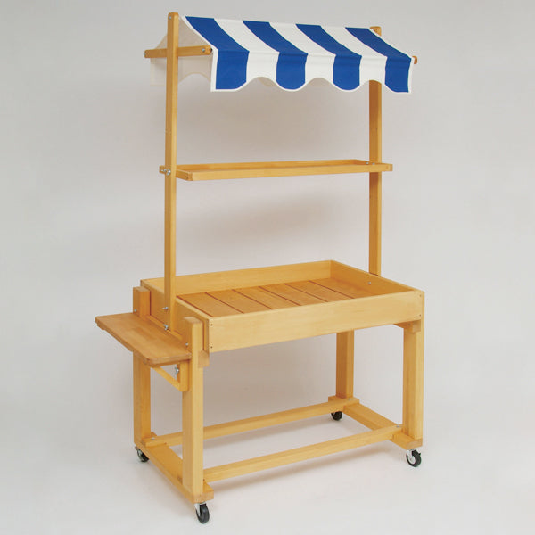 ナチュラルBOXワゴン テント付き・サイドテーブル付 | W900 (全7色)