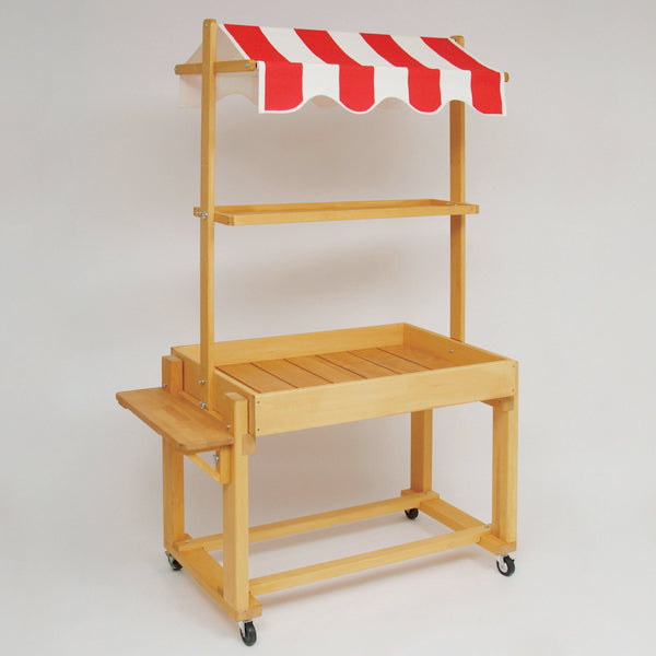 ナチュラルBOXワゴン テント付き・サイドテーブル付 | W900 (全7色)