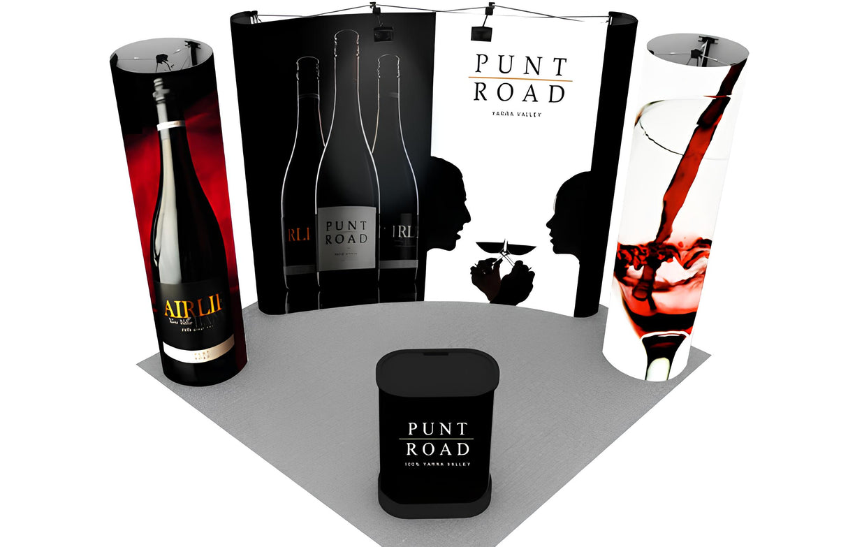 タワー付ポップアップ 3×3カーブ|誉PRINTING