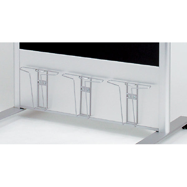 掲示板スタンド 2601 C | マグネット対応・ブラックボード | A4パンフレットラック付 (800×1200)