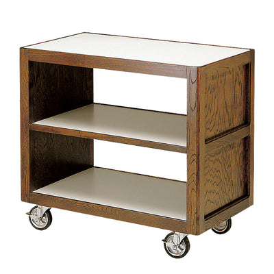 サイドテーブルワゴンA 天然木・メラミン天板 キャスター付