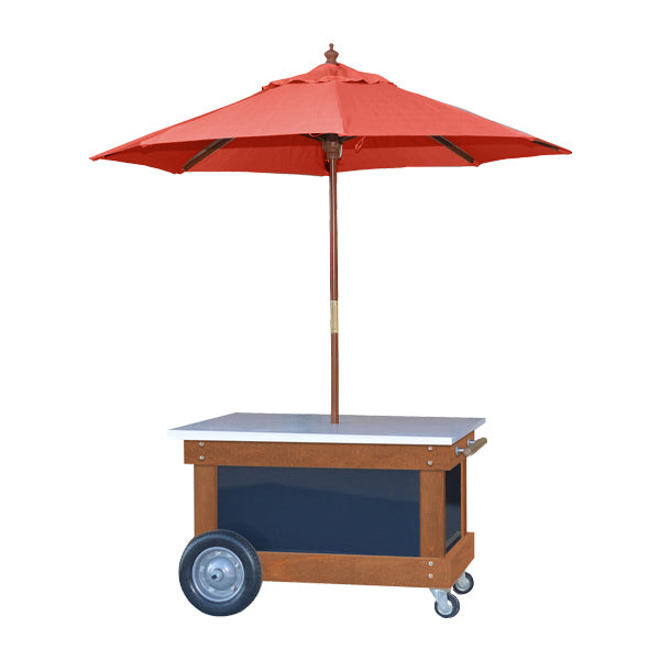 店頭販売ワゴン (パラソル付)|テイクアウト・マルシェ用
