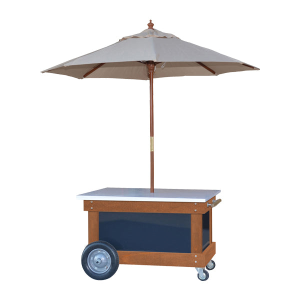 店頭販売ワゴン (パラソル付)|テイクアウト・マルシェ用