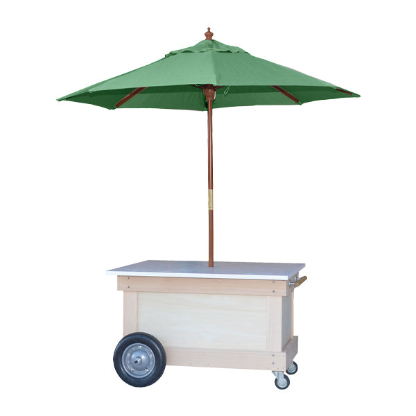 店頭販売ワゴン (パラソル付)|テイクアウト・マルシェ用