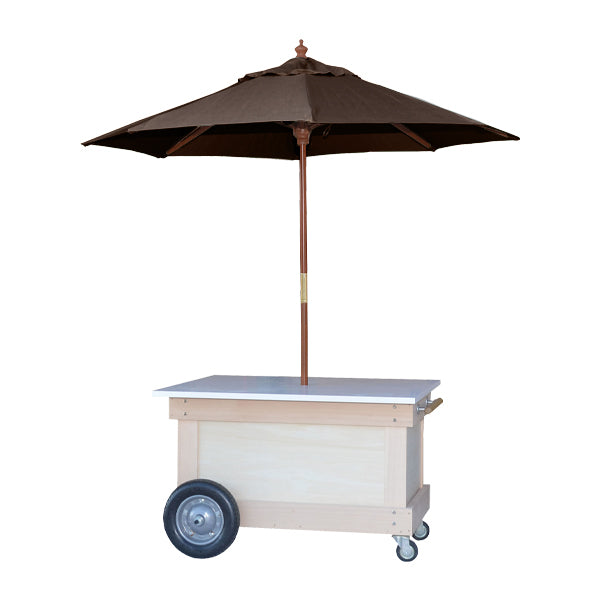 店頭販売ワゴン (パラソル付)|テイクアウト・マルシェ用