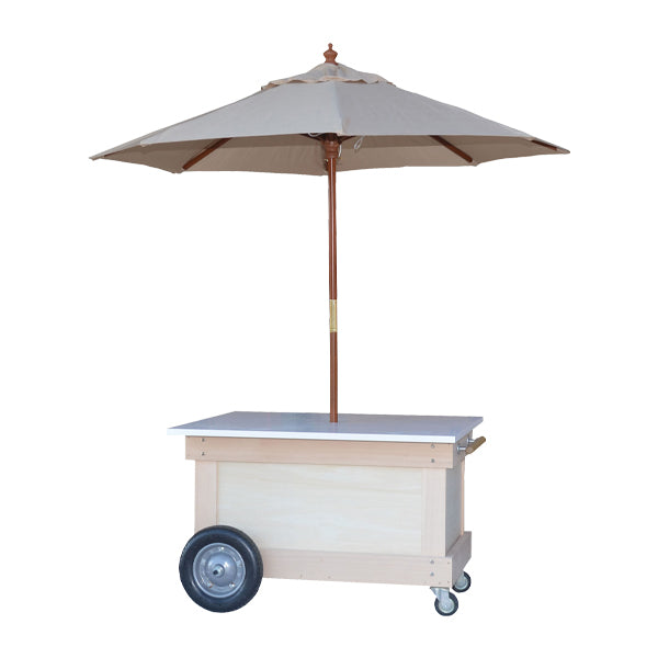 店頭販売ワゴン (パラソル付)|テイクアウト・マルシェ用