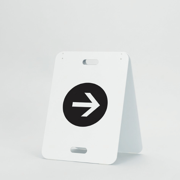 スタンド看板 屋外用 両面 コンパクト 簡易タイプ