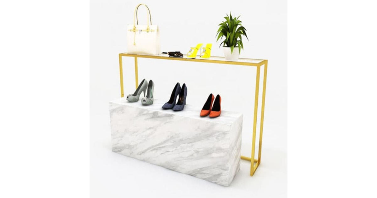 2段式ゴールドフレームテーブル|誉PRINTING