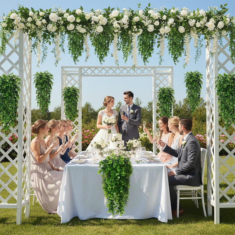 パーティー・ガーデン装飾|造花ユーカリハンギングプラント3個セット(80c)