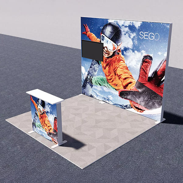 セットディスプレイ セゴライトボックス(内照式バックパネル)F【1小間用(3m×3m)】