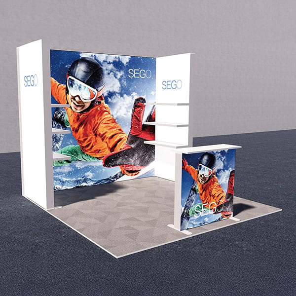 セットディスプレイ セゴライトボックス(内照式バックパネル)J【1小間用(3m×3m)】