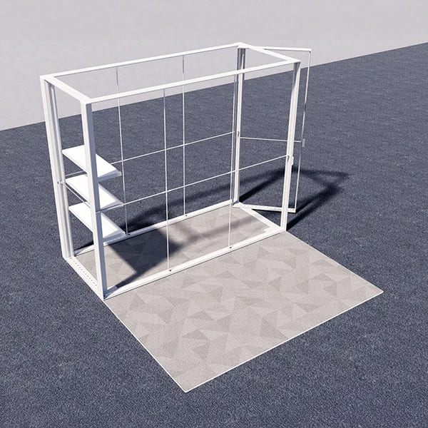 セットディスプレイ セゴライトボックス(内照式バックパネル)K【1小間用(3m×3m)】