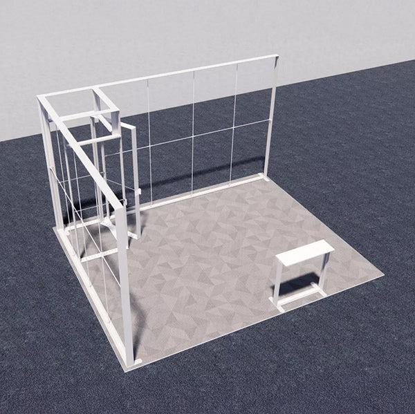 セットディスプレイ セゴライトボックス(内照式バックパネル)M【2〜3小間用(5m×4m)】