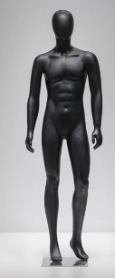 全身 男性マネキン【マットブラック】02|誉PRINTING