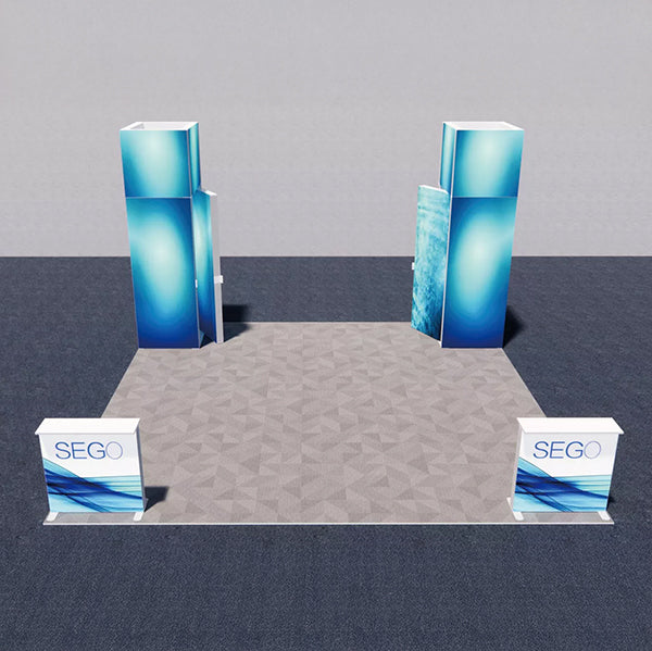 セットディスプレイ セゴライトボックス(内照式バックパネル)P【4小間用(6m×6m)】