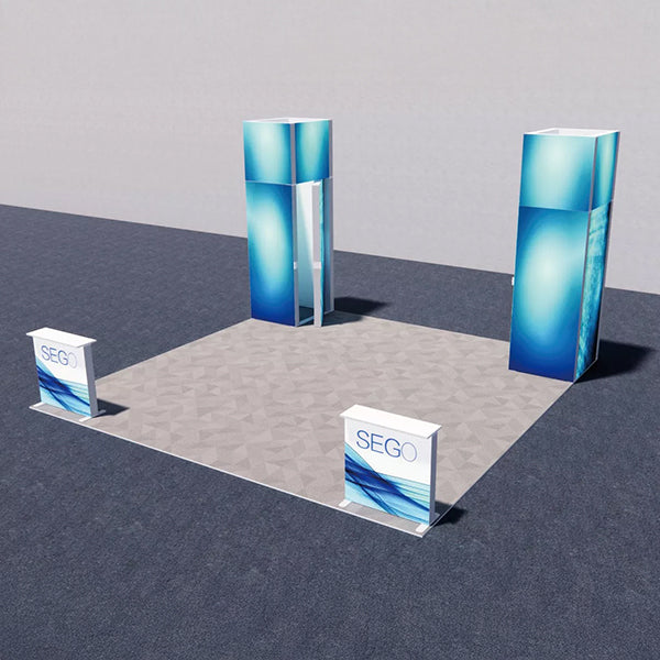 セットディスプレイ セゴライトボックス(内照式バックパネル)P【4小間用(6m×6m)】