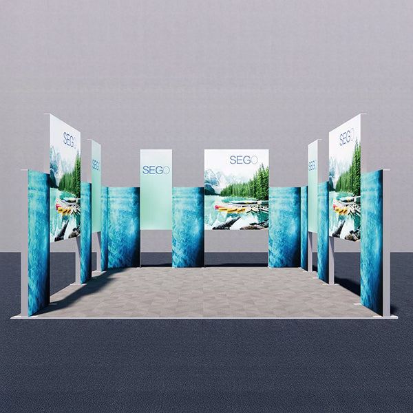 セットディスプレイ セゴライトボックス(内照式バックパネル)Q【4小間用(6m×6m)】