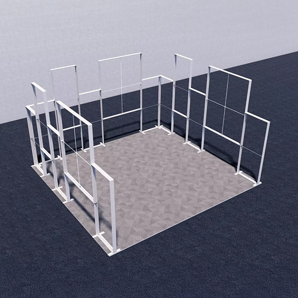 セットディスプレイ セゴライトボックス(内照式バックパネル)Q【4小間用(6m×6m)】