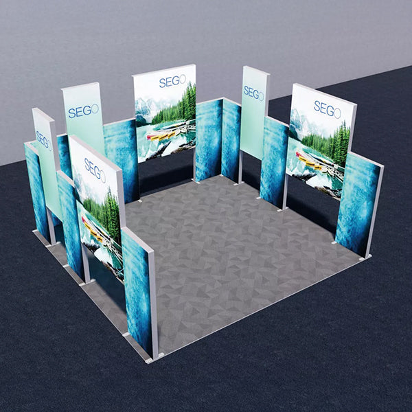 セットディスプレイ セゴライトボックス(内照式バックパネル)Q【4小間用(6m×6m)】