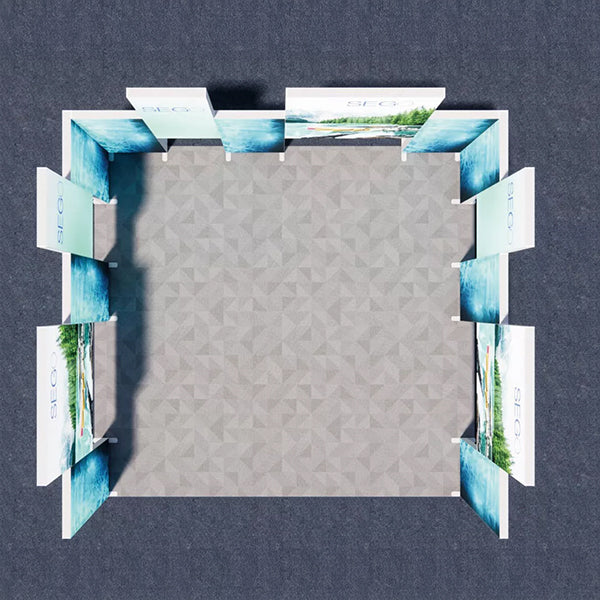 セットディスプレイ セゴライトボックス(内照式バックパネル)Q【4小間用(6m×6m)】