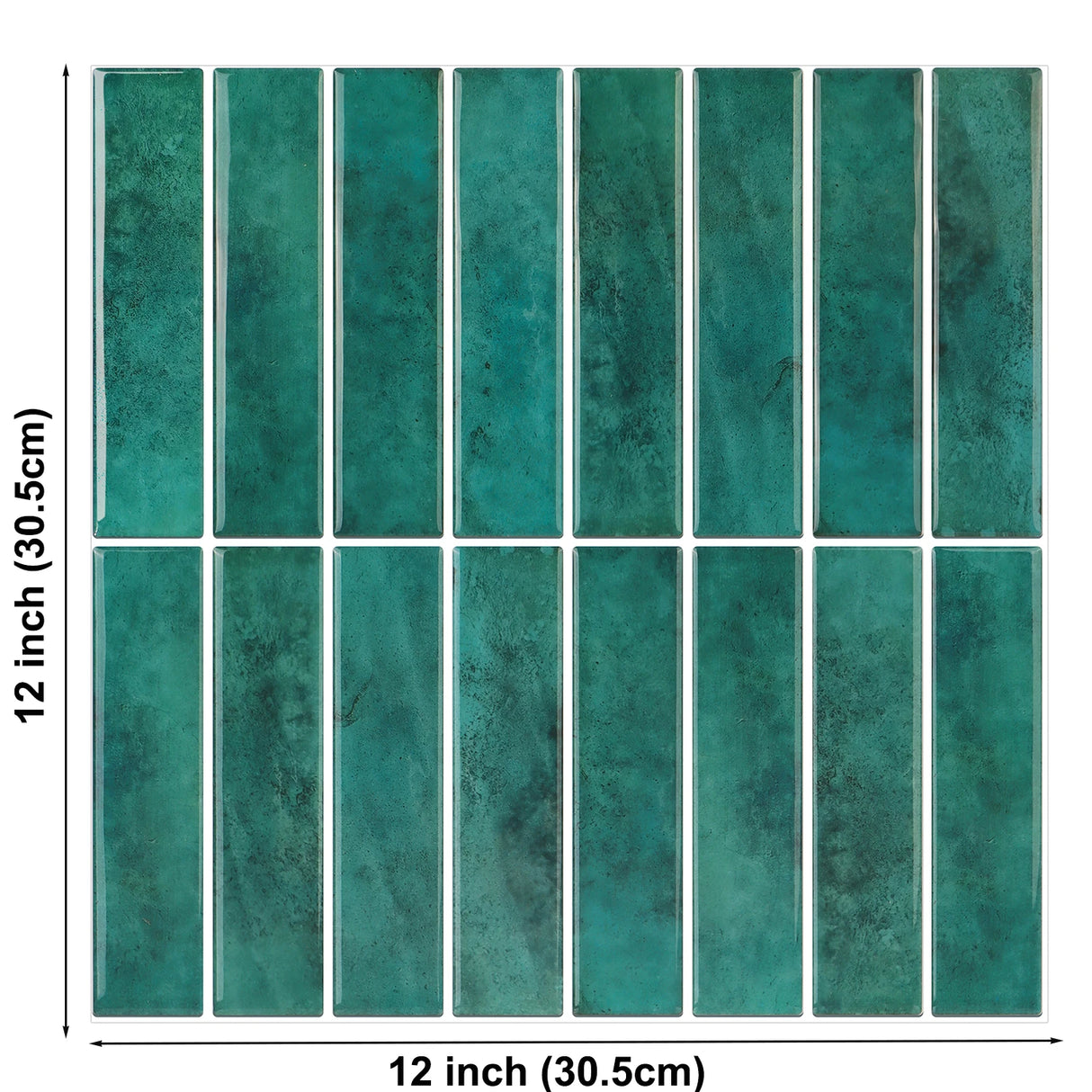 DIY用 レンガ型天然石風ステッカー 30.5×30.5㎝ 5pcs 正方形タイルデザイン