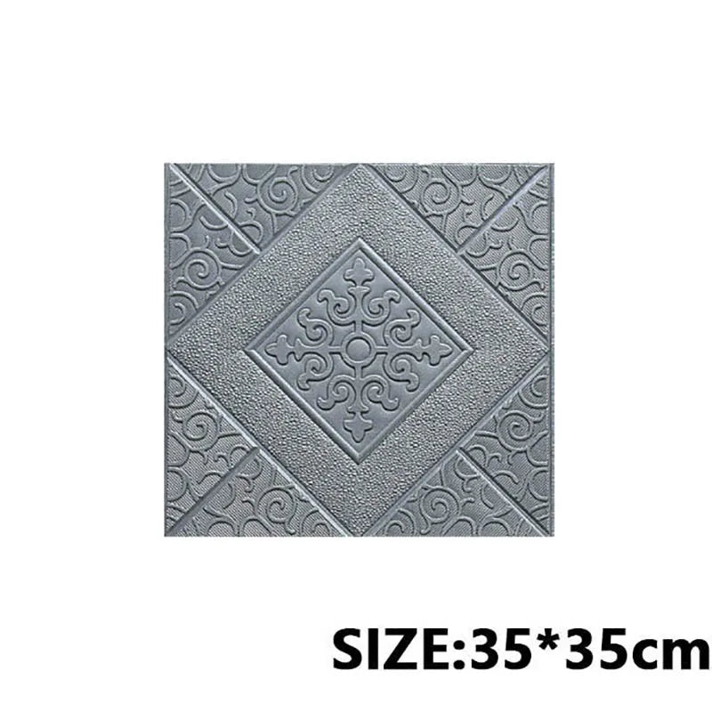 DIY用 3D壁面タイル風 ステッカー 1枚入/5枚入/10枚入 衝撃吸収機能付き