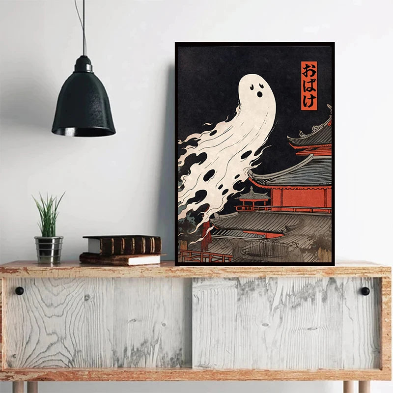 イベント・ハロウィングッズ|骸骨アートキャンバスポスター