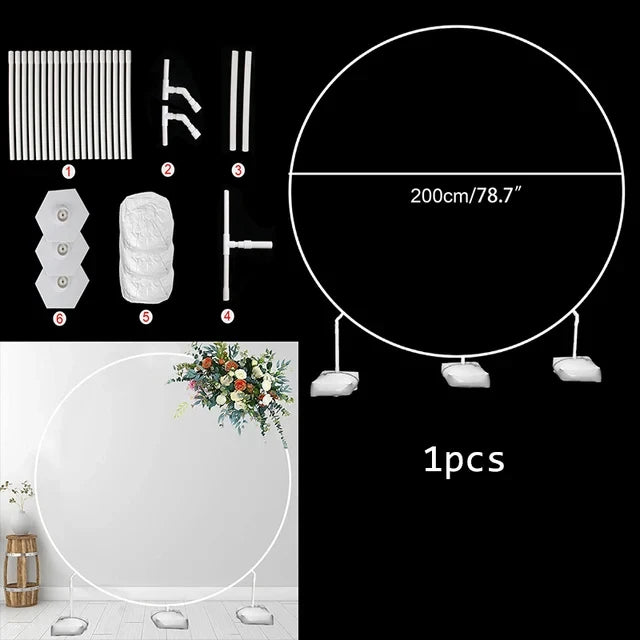 バルーン・パーティー装飾 デコレーション用丸型スタンド 直径1.5M/1.8M/2M