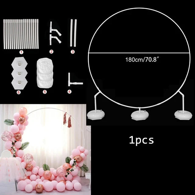 バルーン・パーティー装飾 デコレーション用丸型スタンド 直径1.5M/1.8M/2M