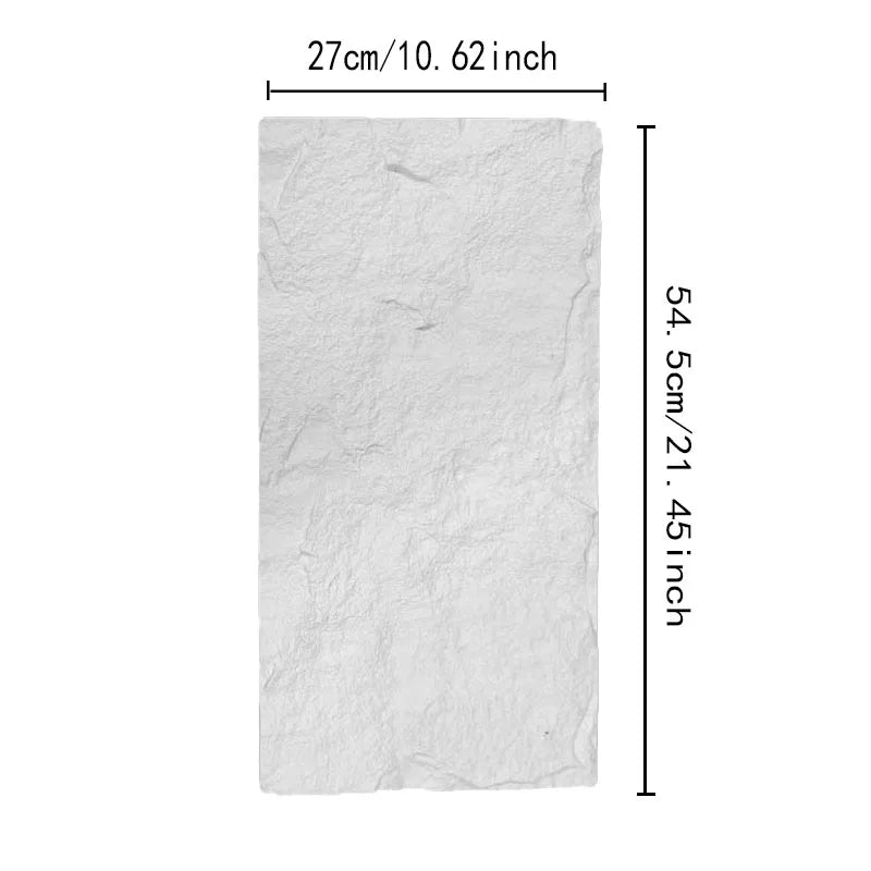 壁面装飾 スタイリッシュなモルタル風 壁紙シート 27㎝×54.5㎝ 防水・防カビ