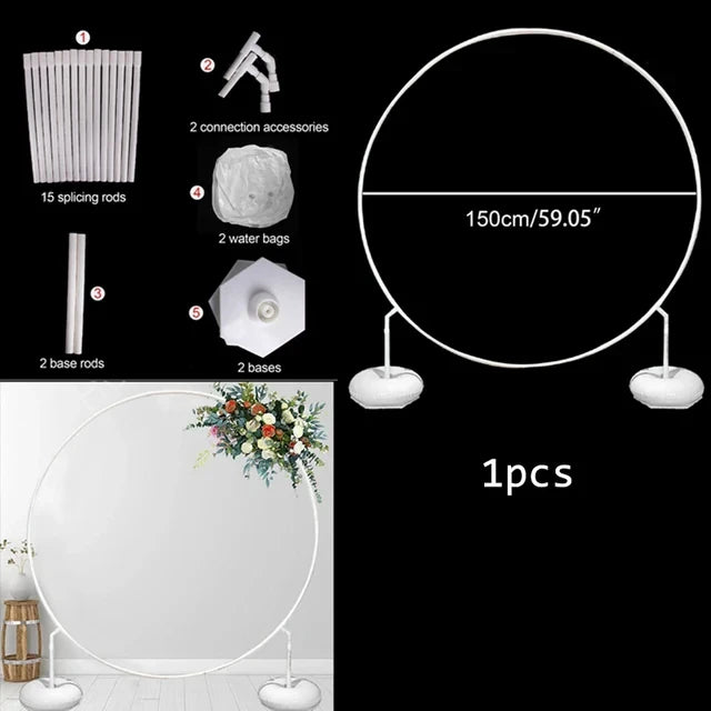 バルーン・パーティー装飾 デコレーション用丸型スタンド 直径1.5M/1.8M/2M