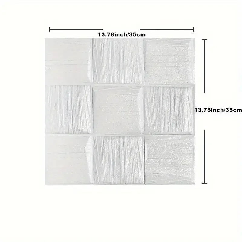 DIY用 3Dブロック型モルタル壁風ステッカー 5pcs/10pcs 衝撃吸収機能