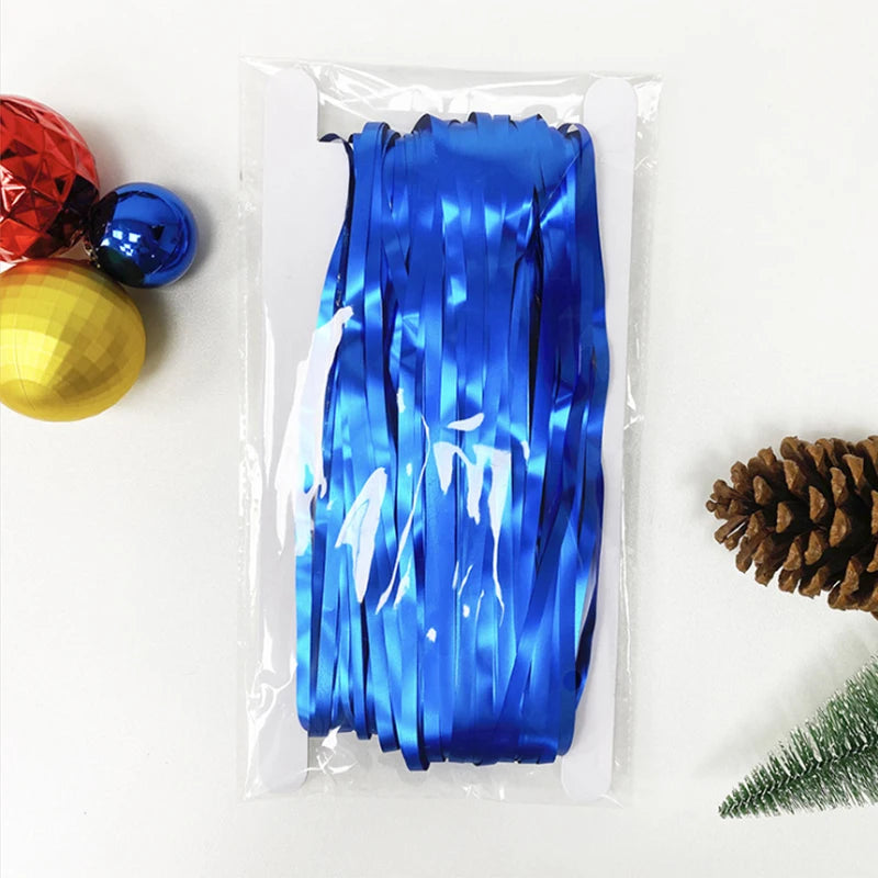 パーティー・インテリア用装飾 キラキラ!カラーカーテン 長さ2M メタリック