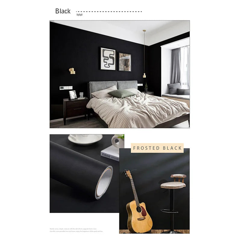 壁面装飾 壁紙単色カラーシート 40c幅 自己粘着性 防水仕様