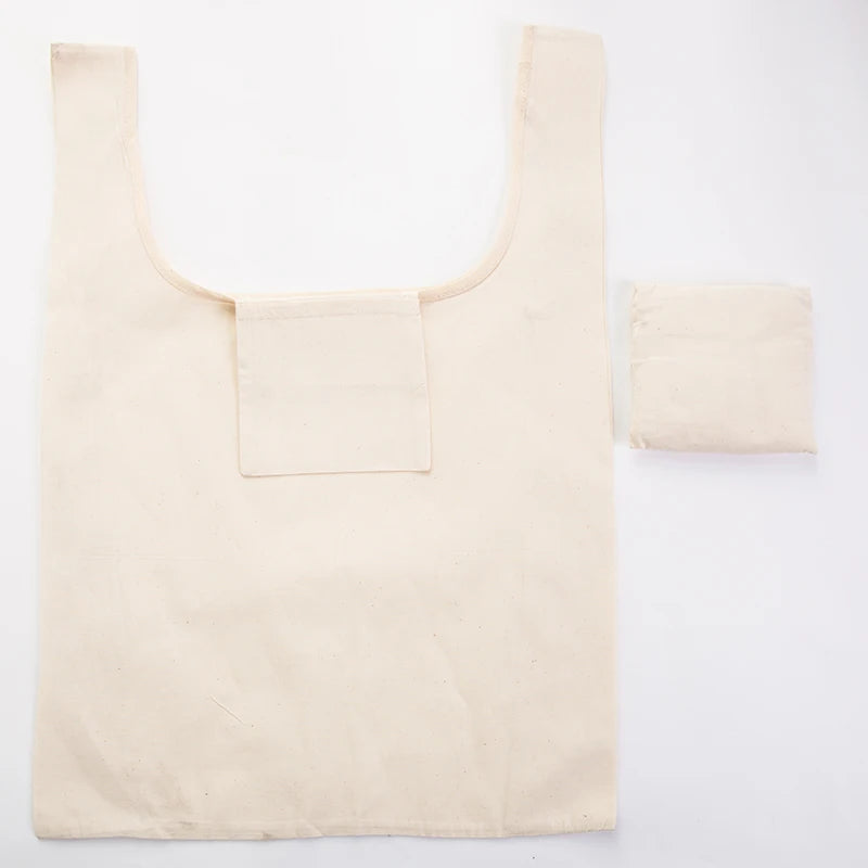 |ノベルティ用品 | 折りたたみコットンエコバック | 37×55.5c