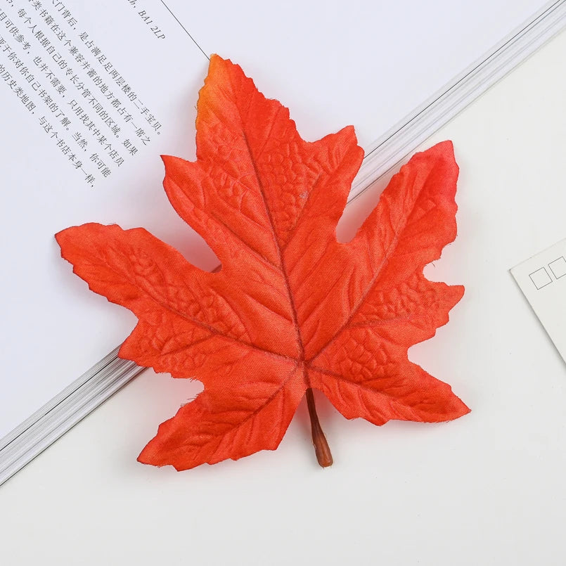 イベント・ハロウィングッズ|シルクメープルリーフ デコレーション用 10個