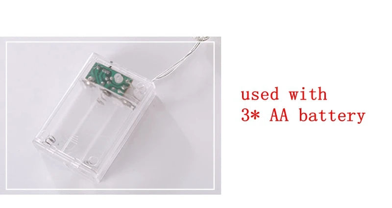 イベント・クリスマス装飾|スノーフレークLEDフェアリーライト ガーランド