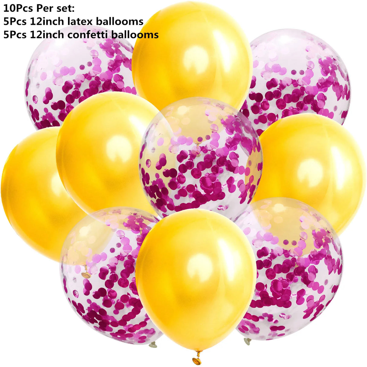 ミックスメタリックバルーンセット 10/14個