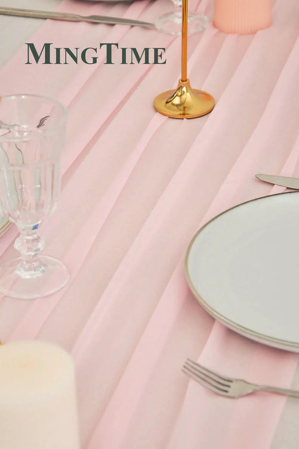 インテリア・パーティ装飾 | シフォン素材テーブルランナー | 2m/3.05m/4.26cm