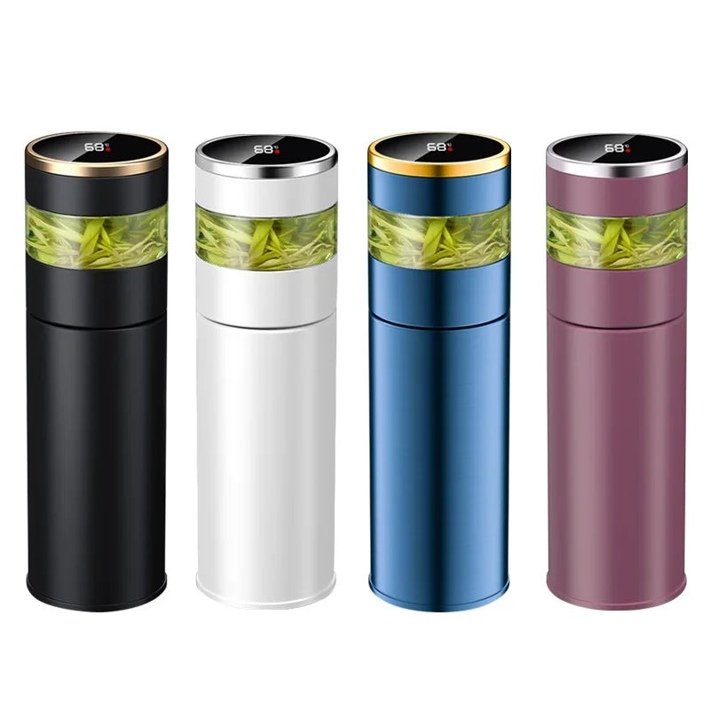 |イベント・ノベルティ用品 | LED温度表示付き ステンレス真空断熱ボトル |450ml