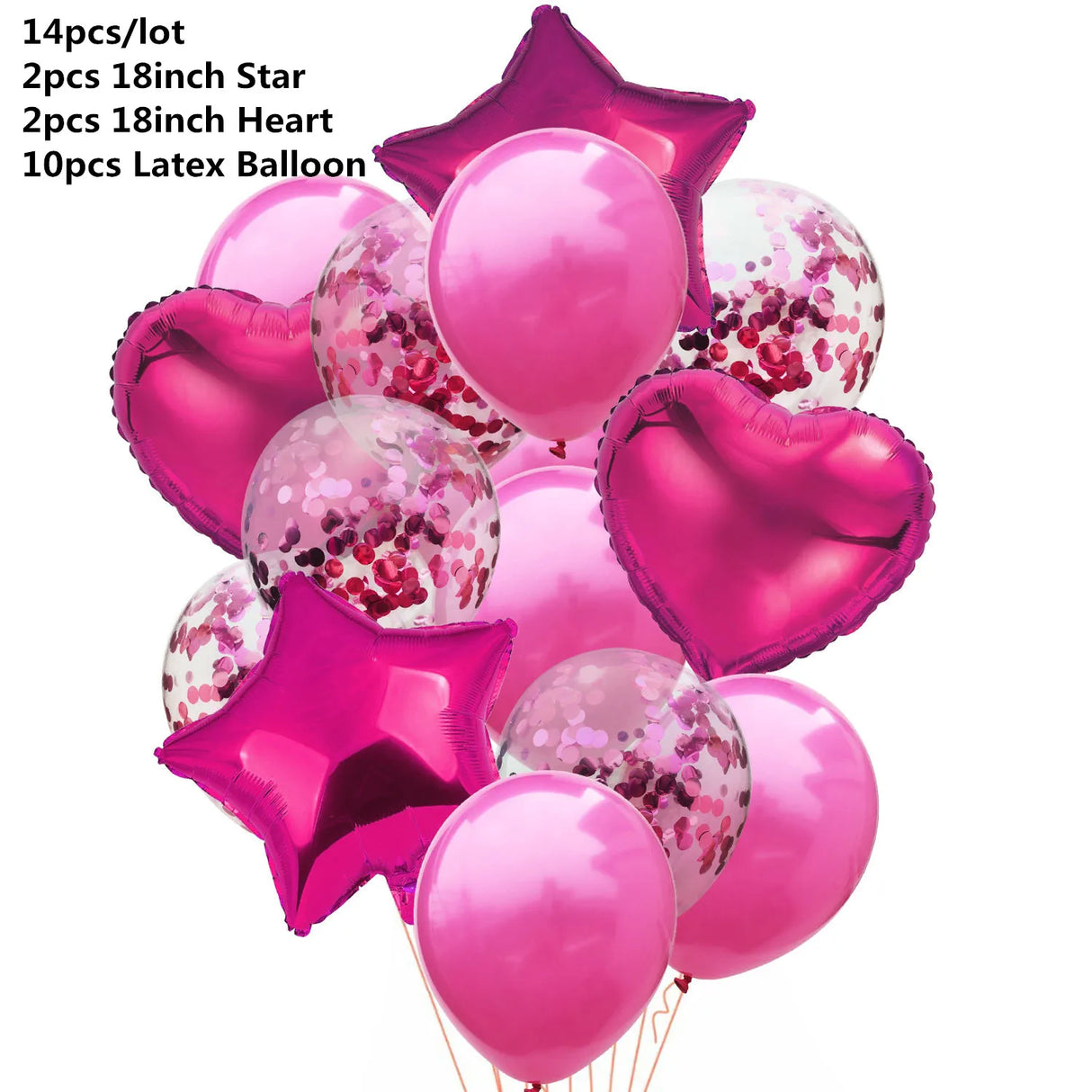 ミックスメタリックバルーンセット 10/14個