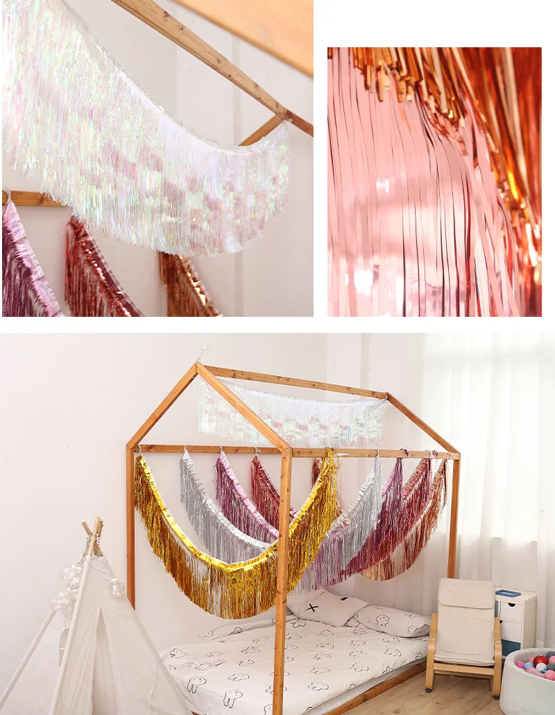 クリスマスガーランド|イベント・クリスマス装飾|プレミアムホイルガーランド2M 4層デコレーション