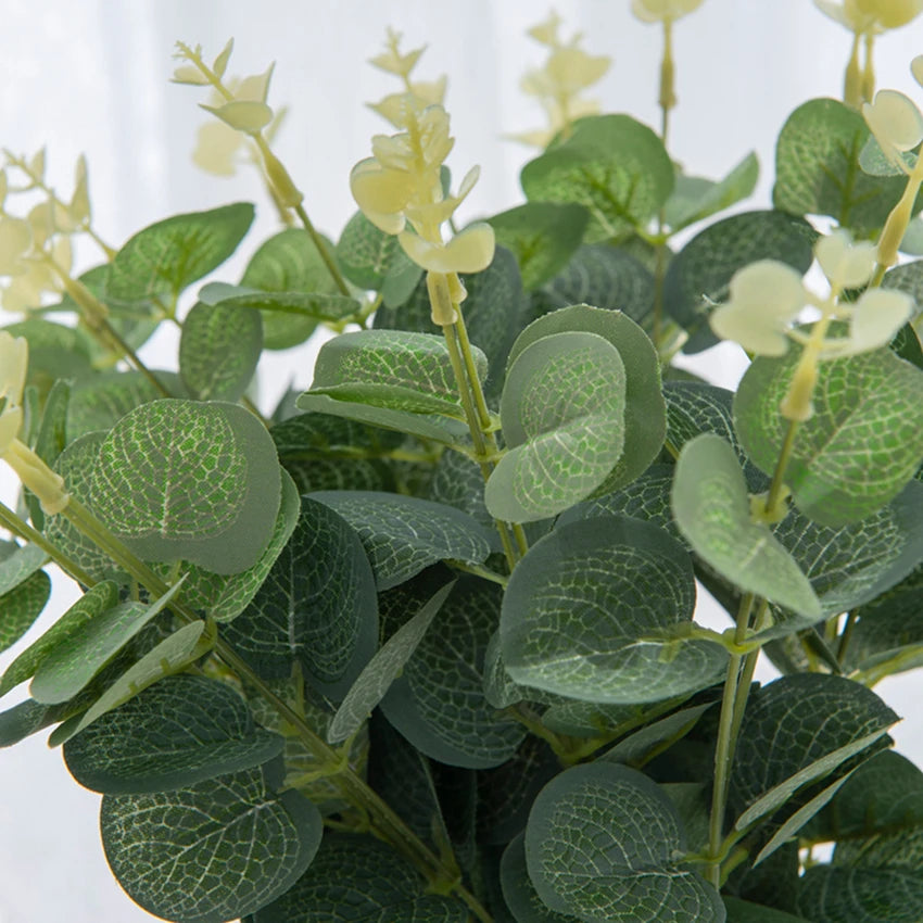 【20本/100本セット】フェイクグリーン ユーカリリーフ(シルク製)