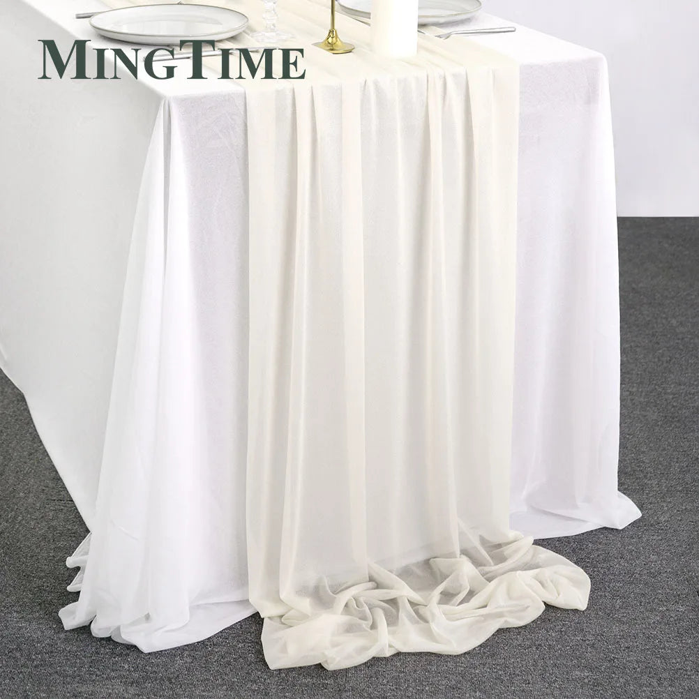 インテリア・パーティ装飾 | シフォン素材テーブルランナー | 2m/3.05m/4.26cm